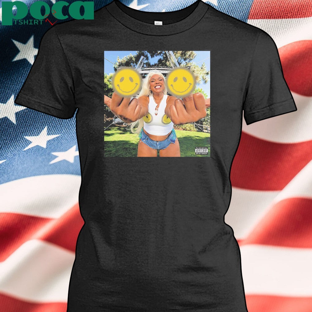 Lizzo Mixtape My Face Hurts From Smiling Release June 27 2025 Two Sided Unisex T-Shirt
