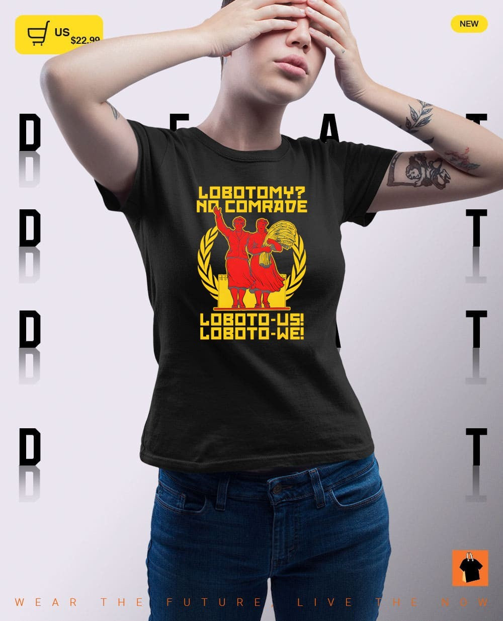 Lobotomy no comrade loboto-us loboto-we shirt