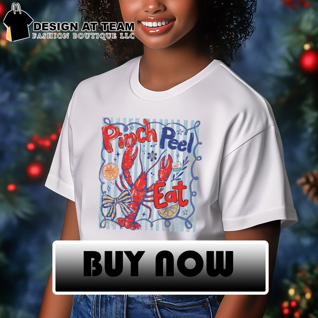 Lobster coquette crawfish pinch peel eat shirt