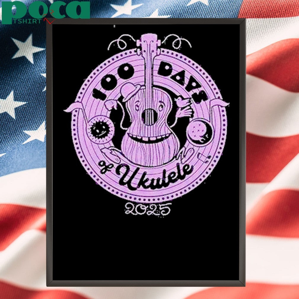 Long Play 3 Lavender 100 Days Of Ukulele 2025 Shirt