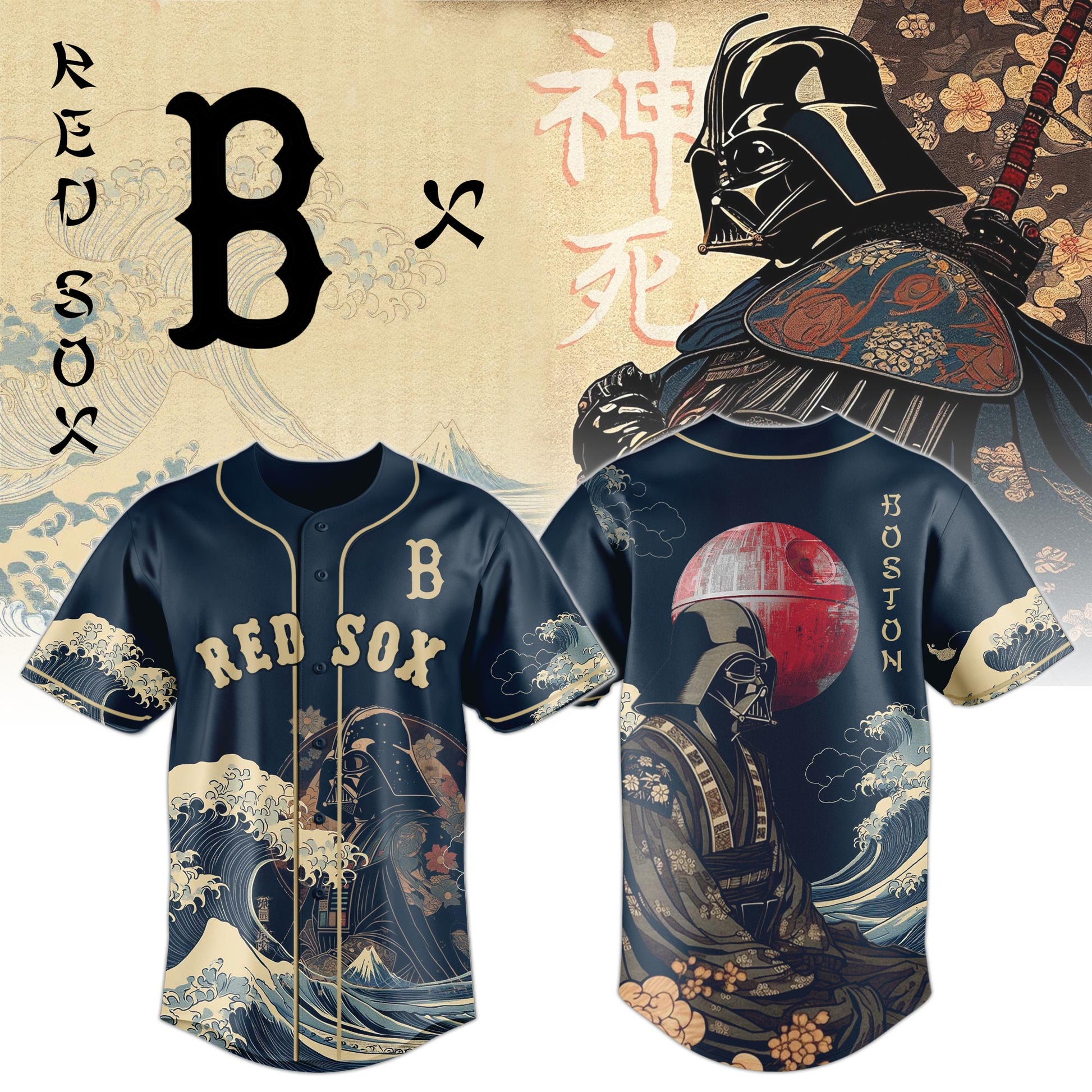 Lord Darth Vader Boston Red Sox 2025 Japan Edition Jersey