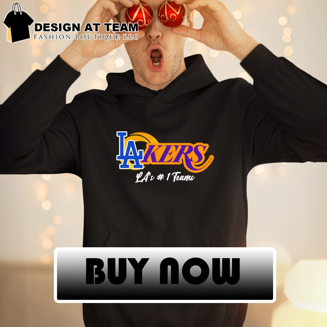 Los Angeles Dodgers Los Angeles Lakers Basketball #1 Teams NBA 2026 shirt