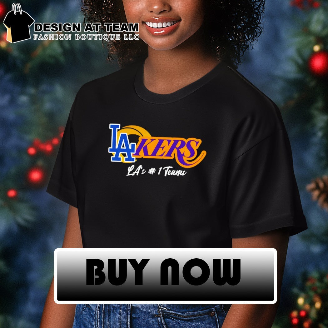 Los Angeles Dodgers Los Angeles Lakers Basketball #1 Teams NBA 2026 shirt