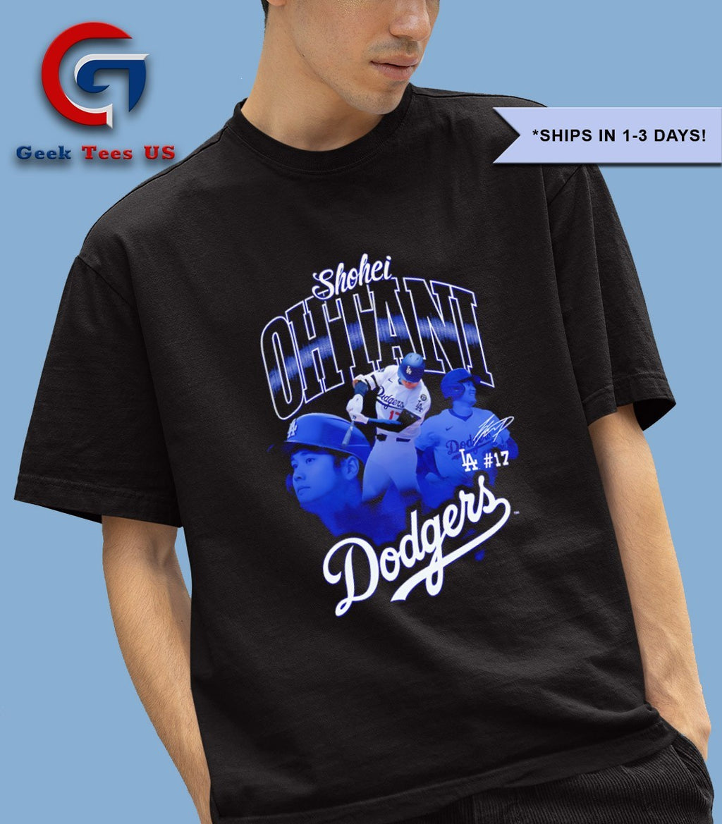 Los Angeles Dodgers Shohei Ohtani player signature graphic shirt