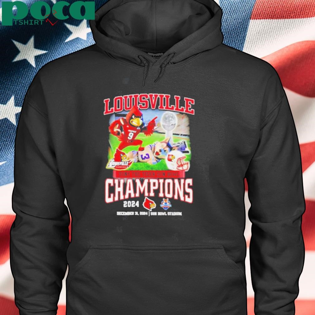 Louisville Tony The Tiger Sun Bowl Champions 2024 mascot shirt