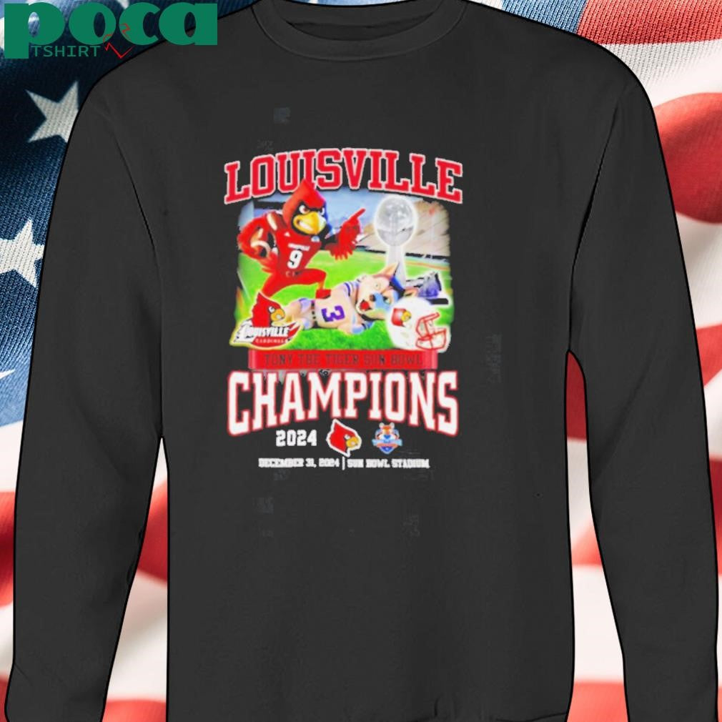 Louisville Tony The Tiger Sun Bowl Champions 2024 mascot shirt