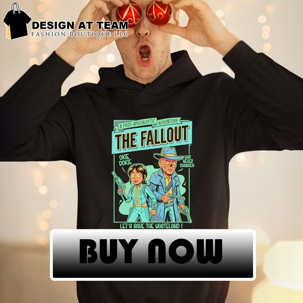 Lucy and the Ghoul from Fallout Wasteland Duo A Post-Apocalyptic Adventure shirt