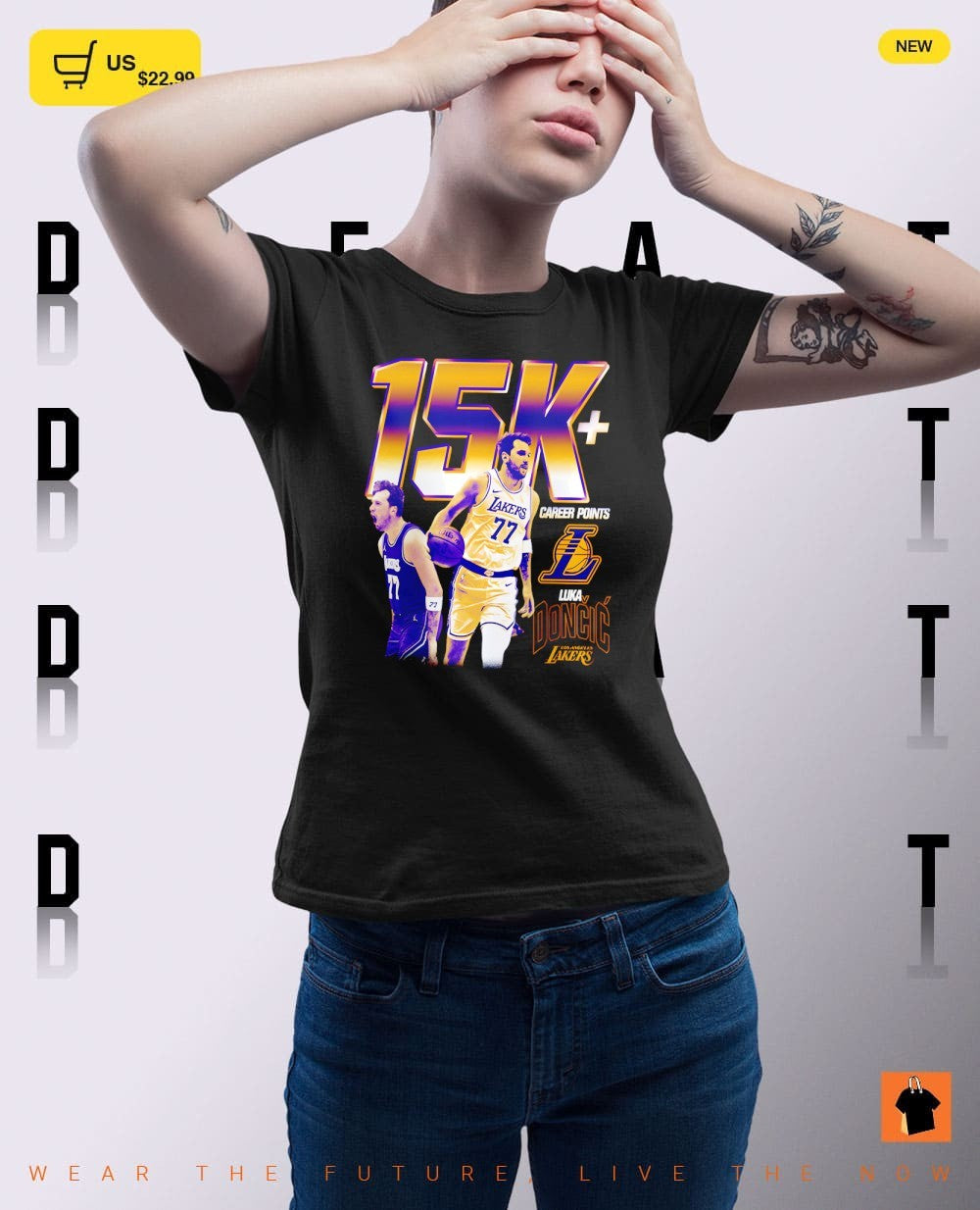 Luka Doncic Los Angeles Lakers Basketball 15,000 Points Milestone shirt