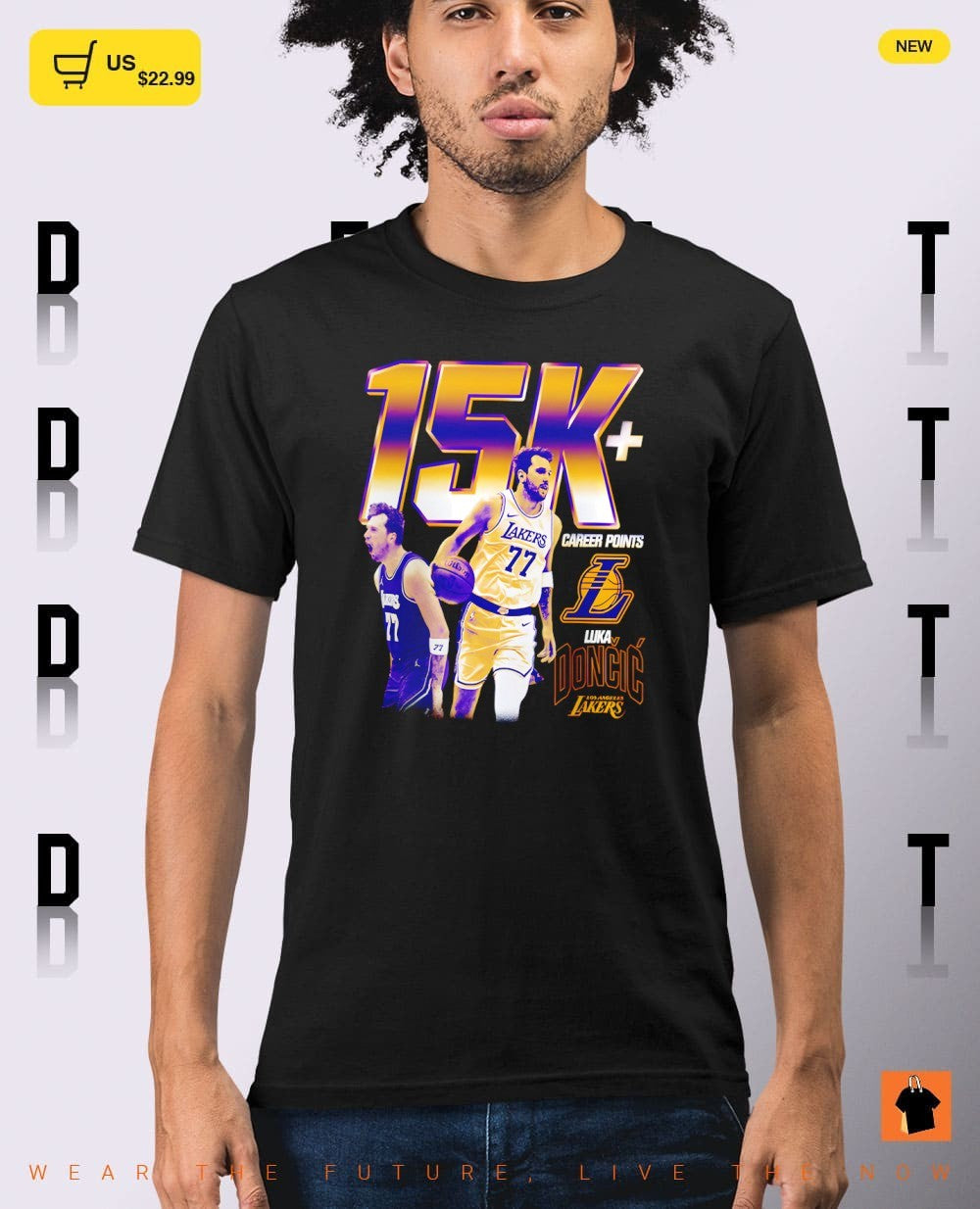 Luka Doncic Los Angeles Lakers Basketball 15,000 Points Milestone shirt
