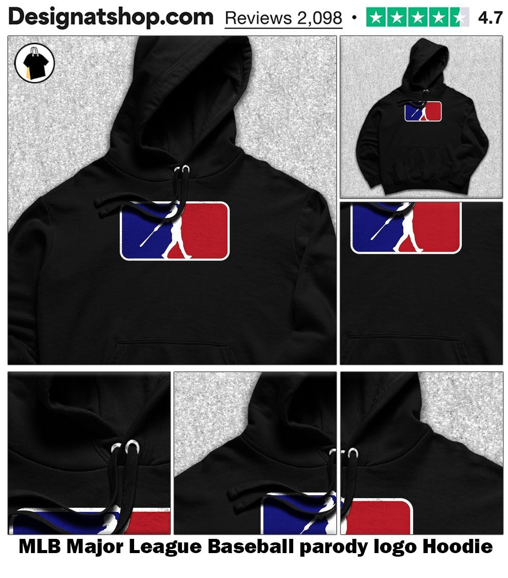 MLB Major League Baseball parody logo shirt