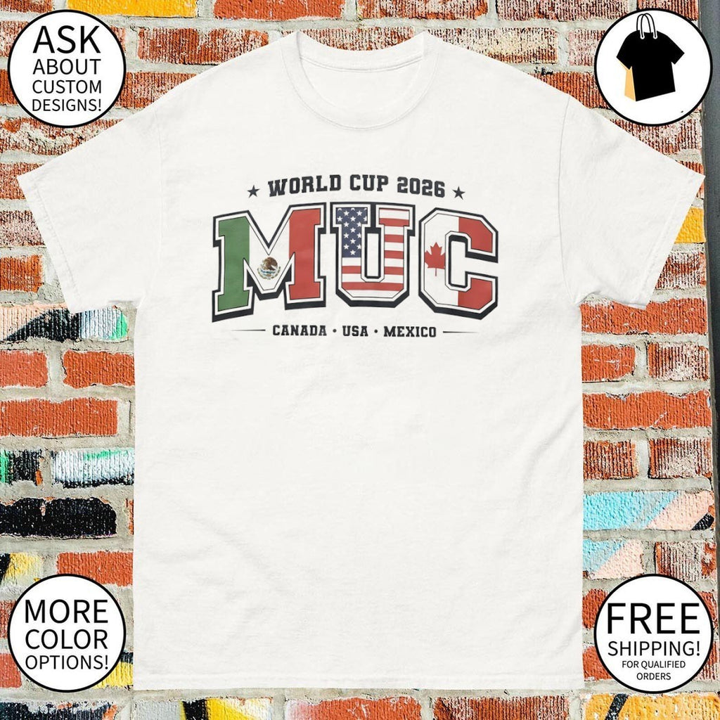 MUC Canada USA Mexico World Cup FiFa 2026 shirt