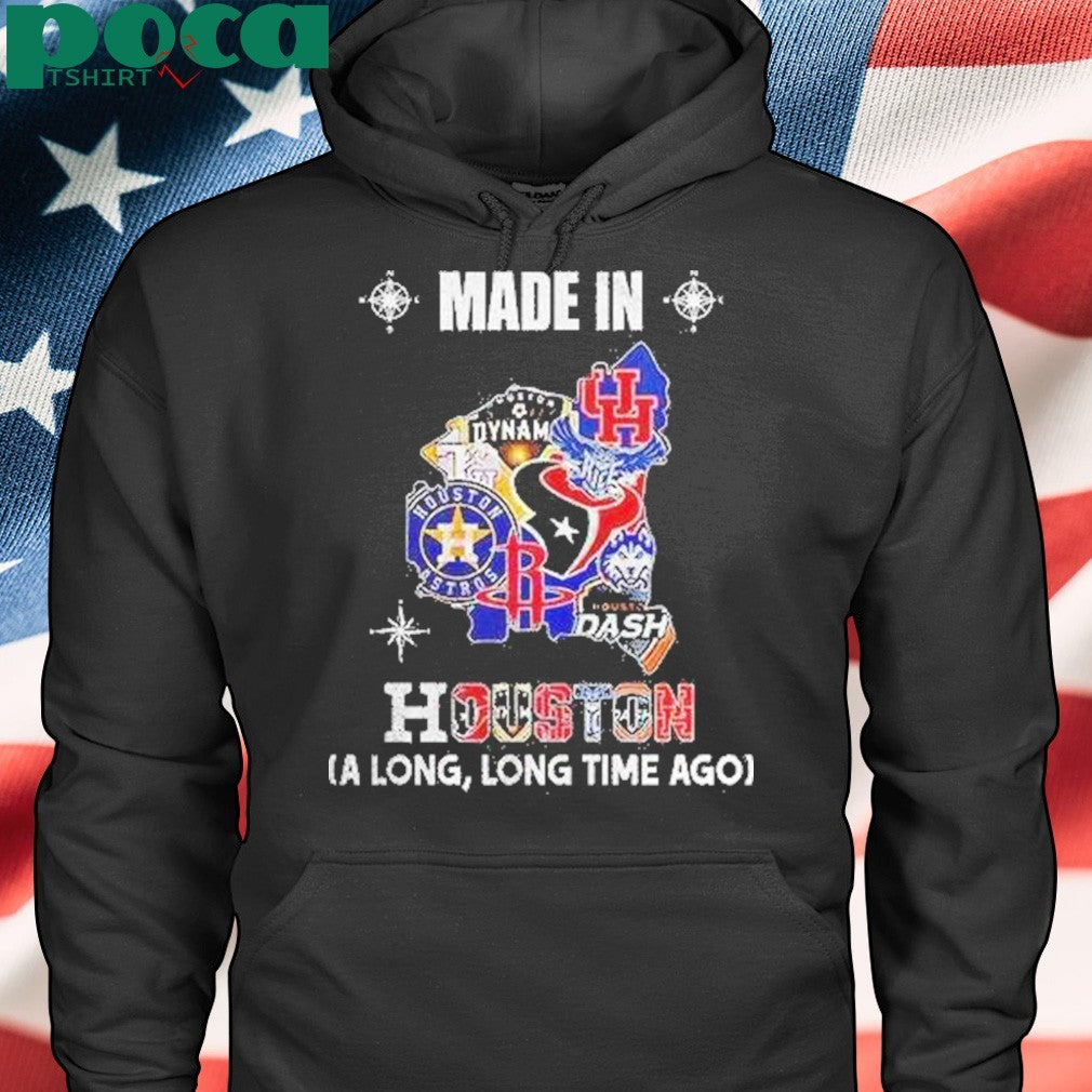 Made In Houston Sports Team A Long Long Time Ago Map Logo Shirt