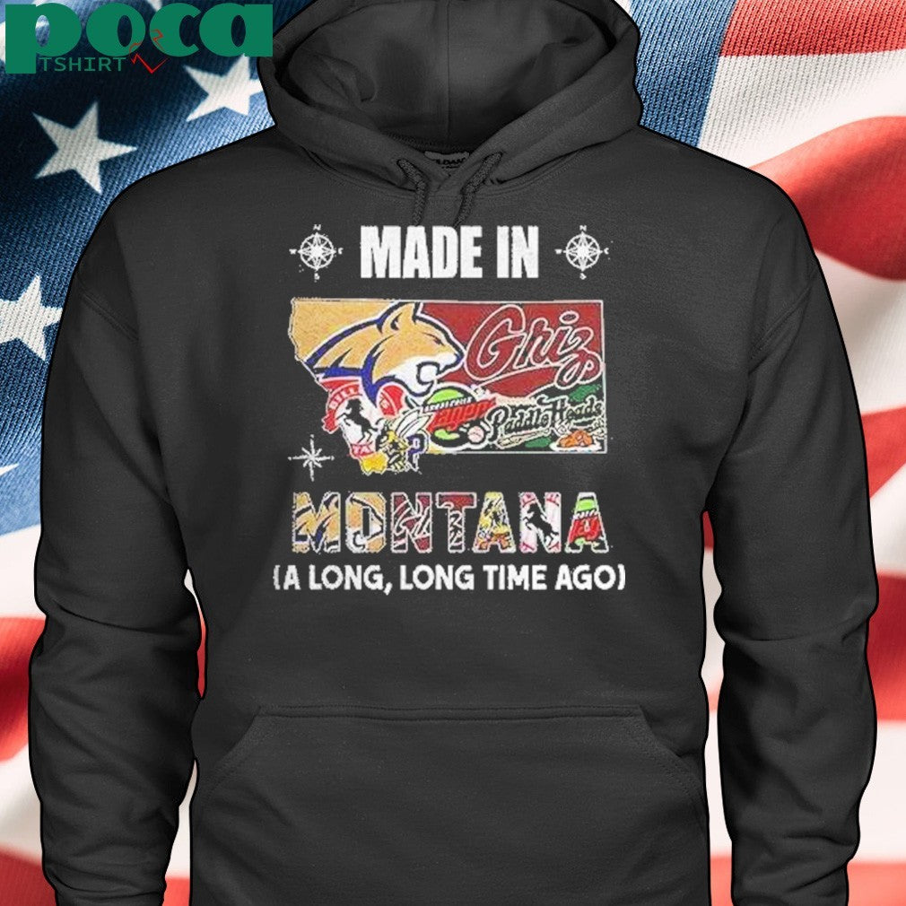 Made In Montana Sports Team A Long Long Time Ago Map Logo Shirt