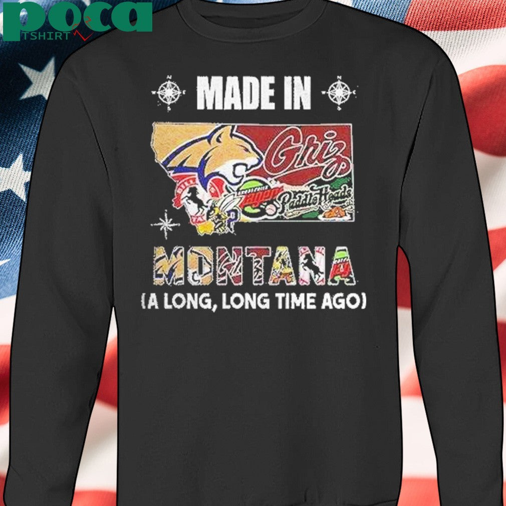 Made In Montana Sports Team A Long Long Time Ago Map Logo Shirt