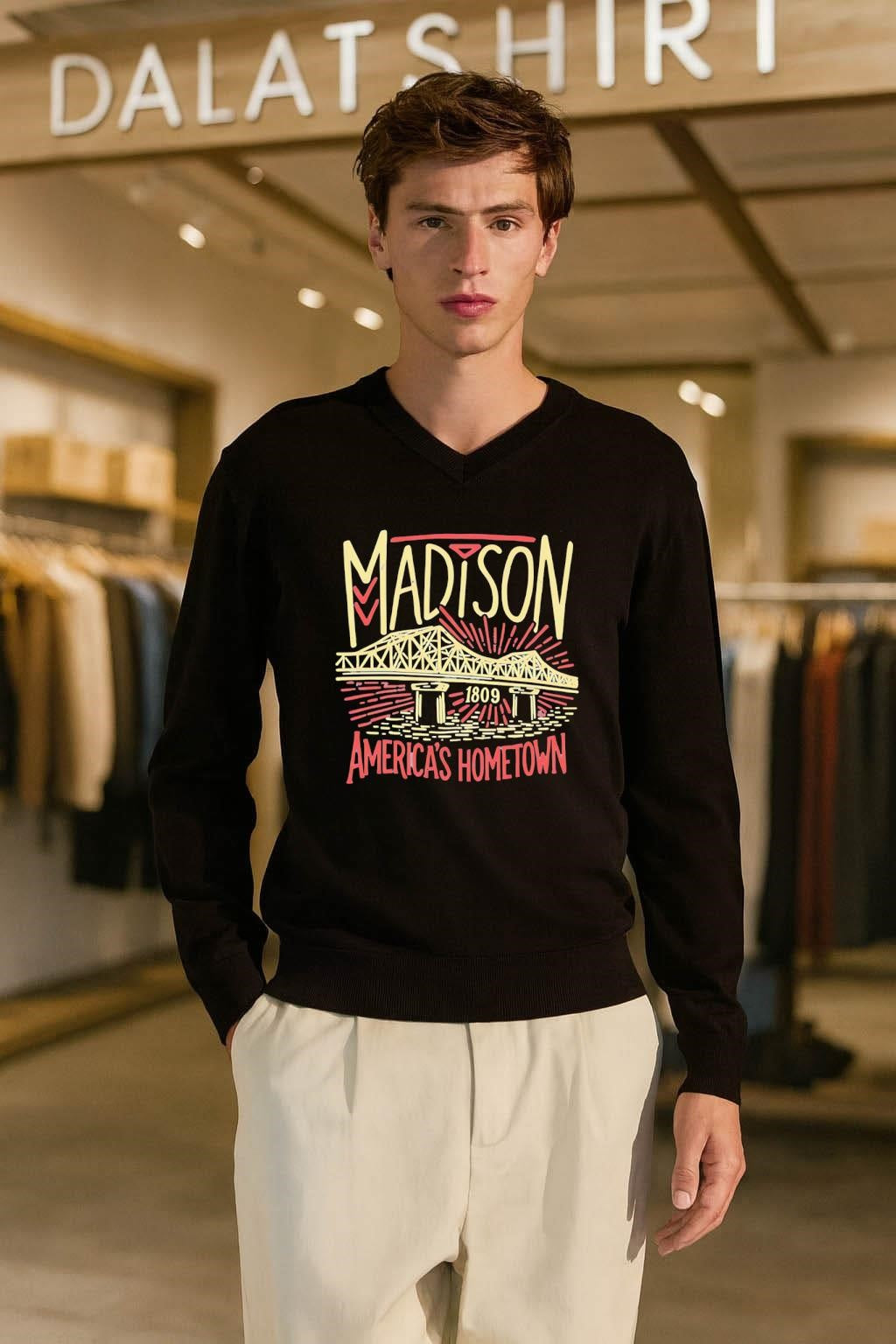 Madison 1809 America’s Hometown Milton Wright Bridge shirt