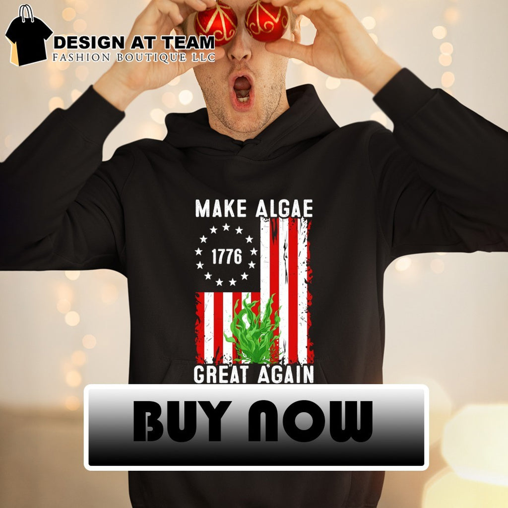 Make It Great Again Team Algae USA Patriotic flag shirt