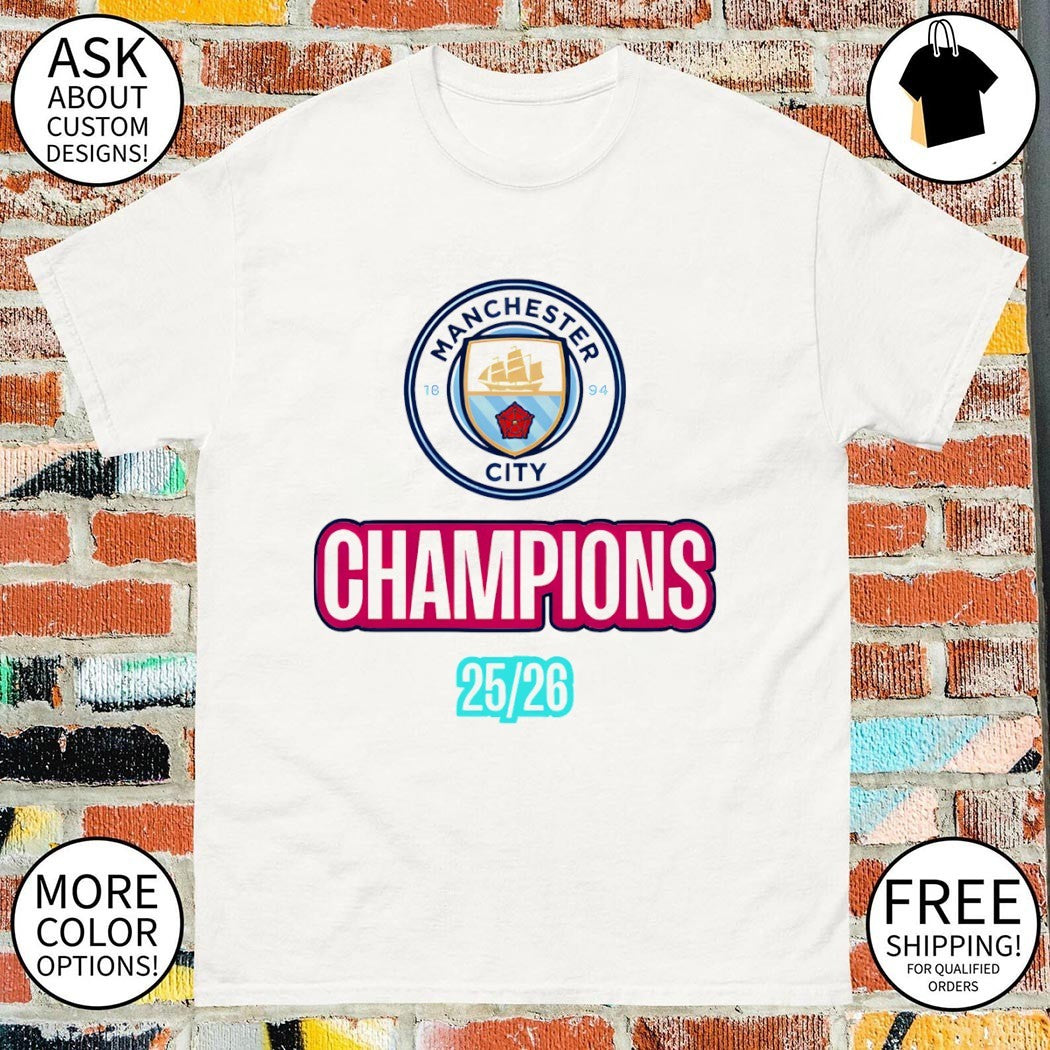 Manchester City Football Club 1894 Champions 25 26 shirt