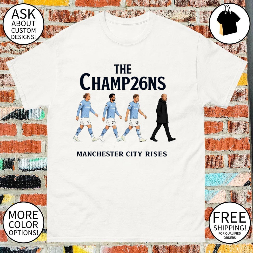 Manchester City Rises The Champions Abbey Road 2026 shirt
