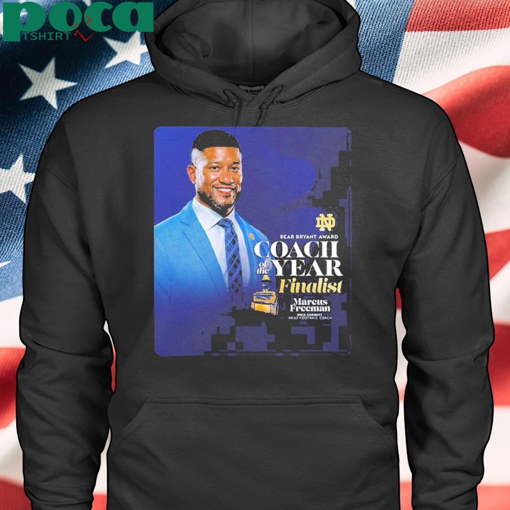 Marcus Freeman Notre Dame Football 2024 Bear Bryant Award Coach Of The Year Finalist Classic T-Shirt