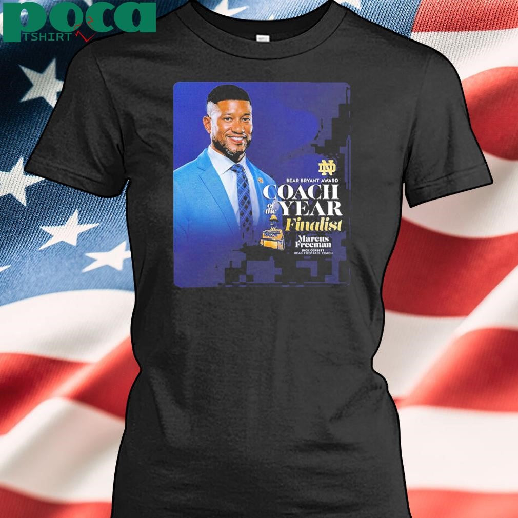 Marcus Freeman Notre Dame Football 2024 Bear Bryant Award Coach Of The Year Finalist Classic T-Shirt
