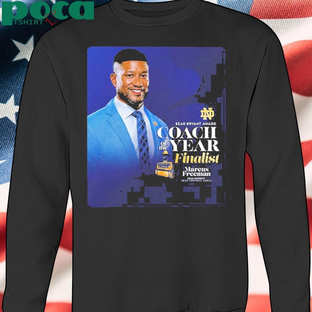 Marcus Freeman Notre Dame Football 2024 Bear Bryant Award Coach Of The Year Finalist Classic T-Shirt