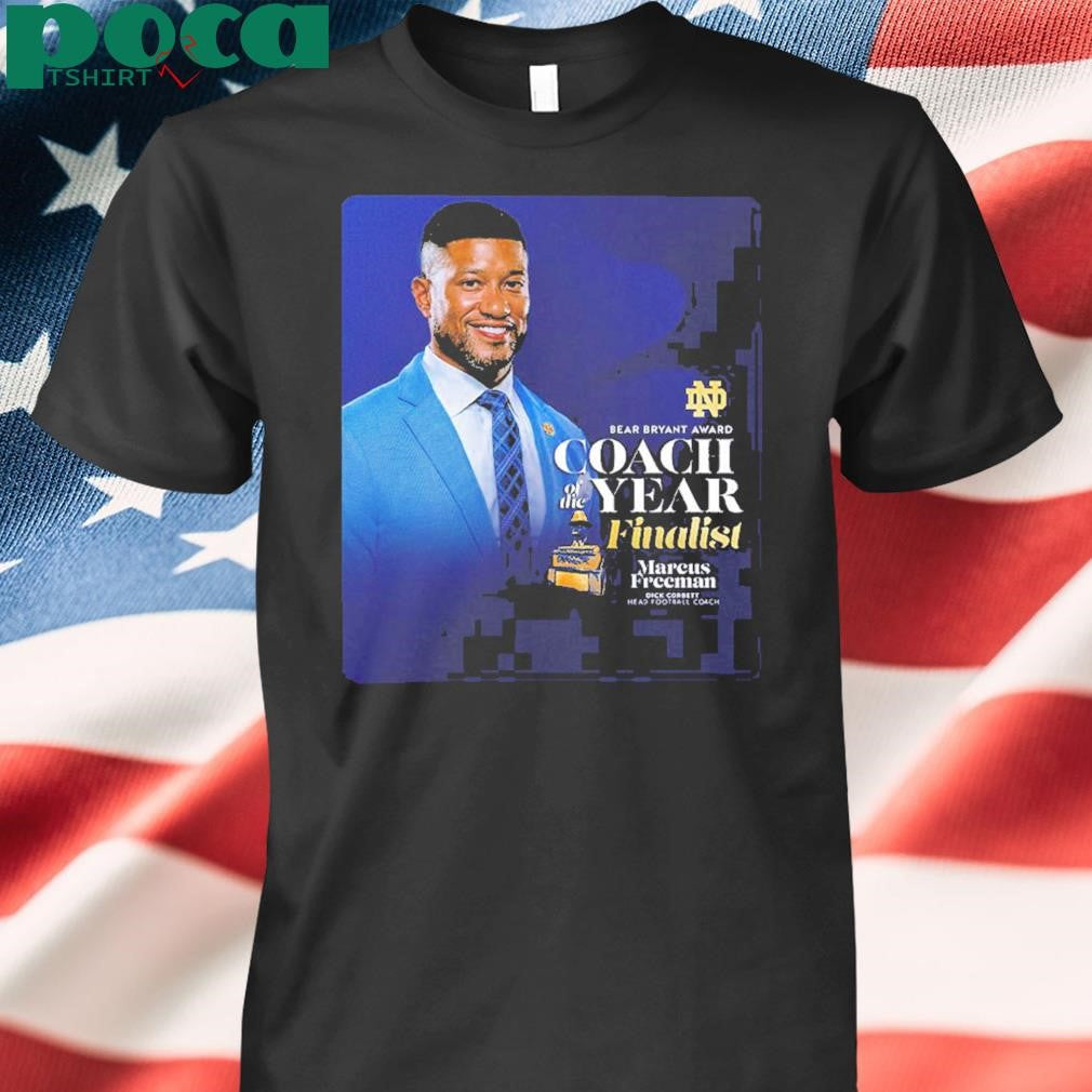 Marcus Freeman Notre Dame Football 2024 Bear Bryant Award Coach Of The Year Finalist Classic T-Shirt