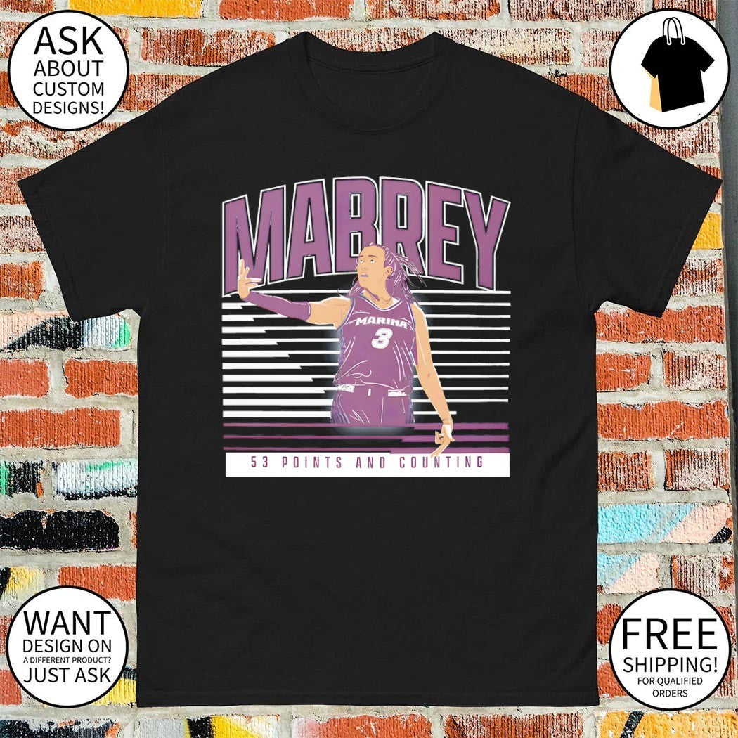Marina Mabrey Toronto Tempo WNBA The 53-Point Game Basketball 2026 shirt