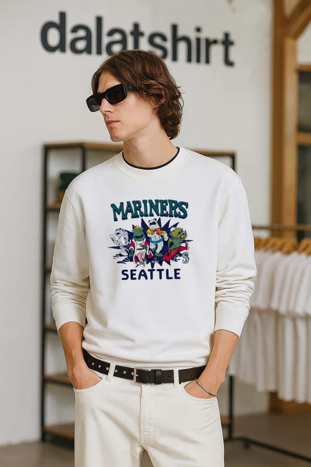 Mariners Seattle Racing Frogs Mascot Graphic shirt
