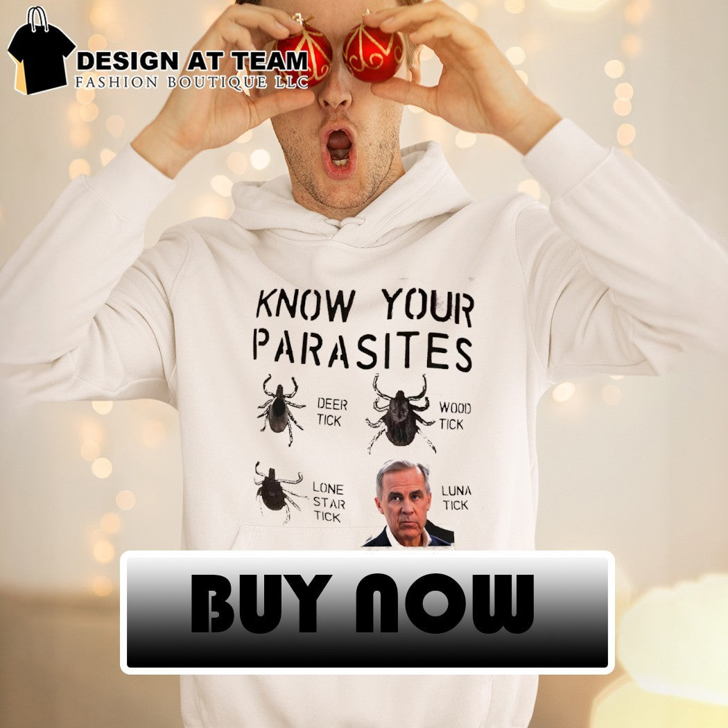 Mark Carney know your parasites deer tick wood tick lone star tick luna tick shirt