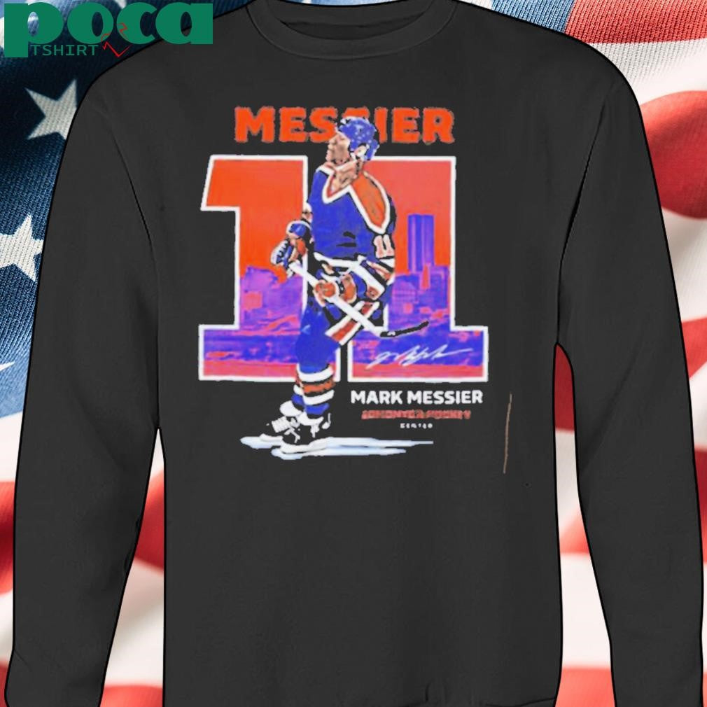 Mark Messier Edmonton Oilers Throwback Signature shirt