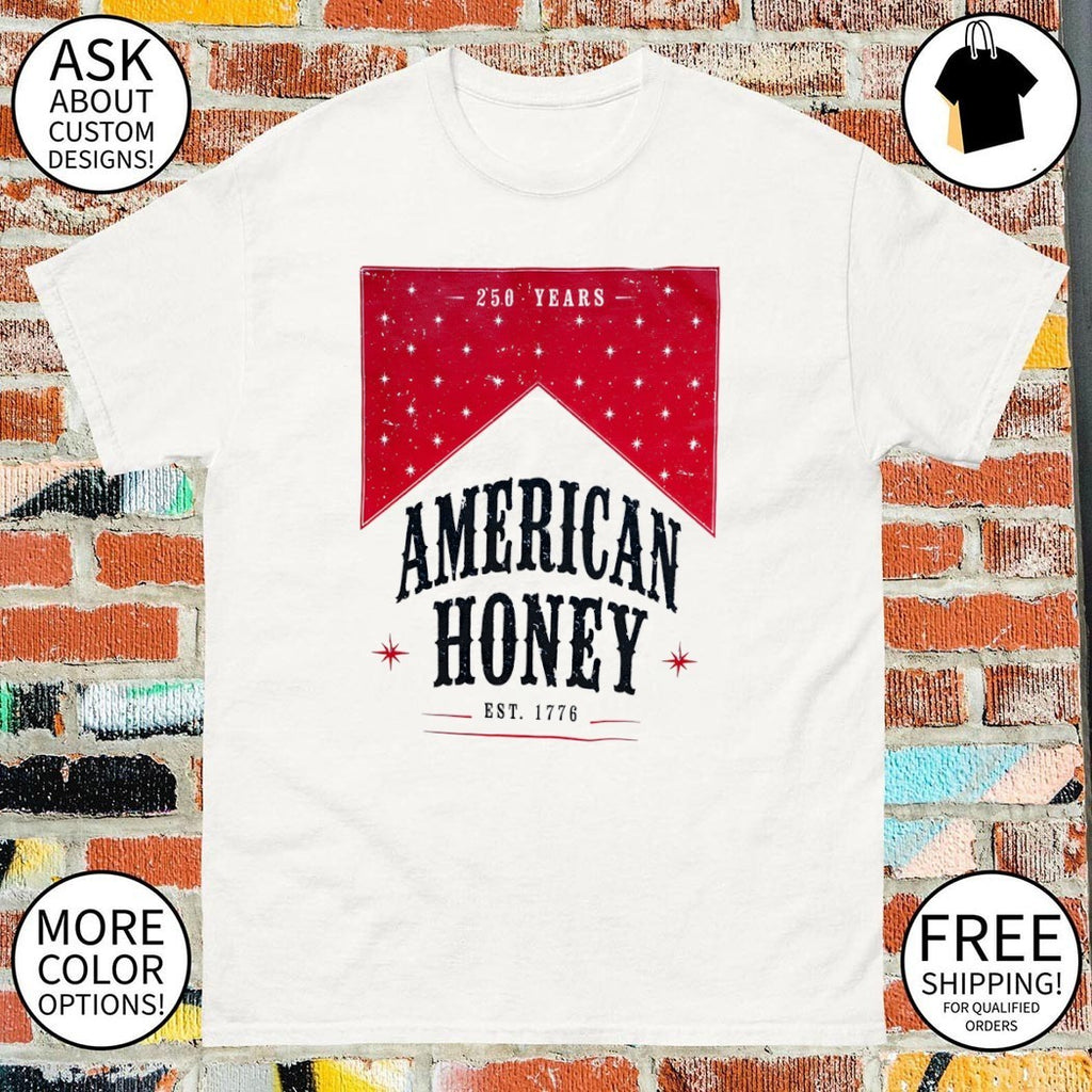 Marlboro American honey 250 Years est 1776 4th of July shirt
