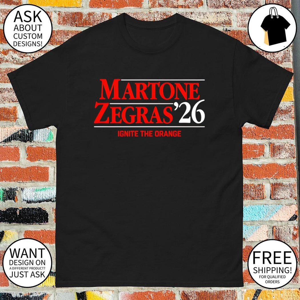 Martone Zegras ’26 Porter Martone Trevor Zegras Philadelphia Flyers Hockey Ignite The Orange shirt
