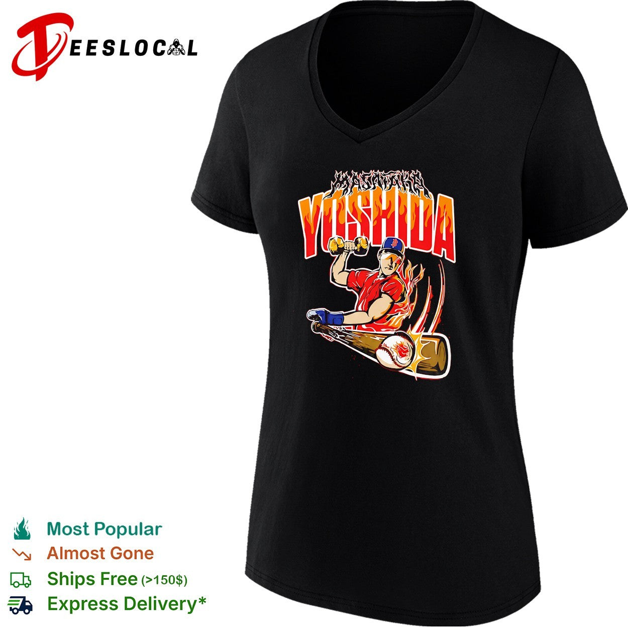Masataka Yoshida Boston Red Sox holding gold dumbbell 2026 shirt