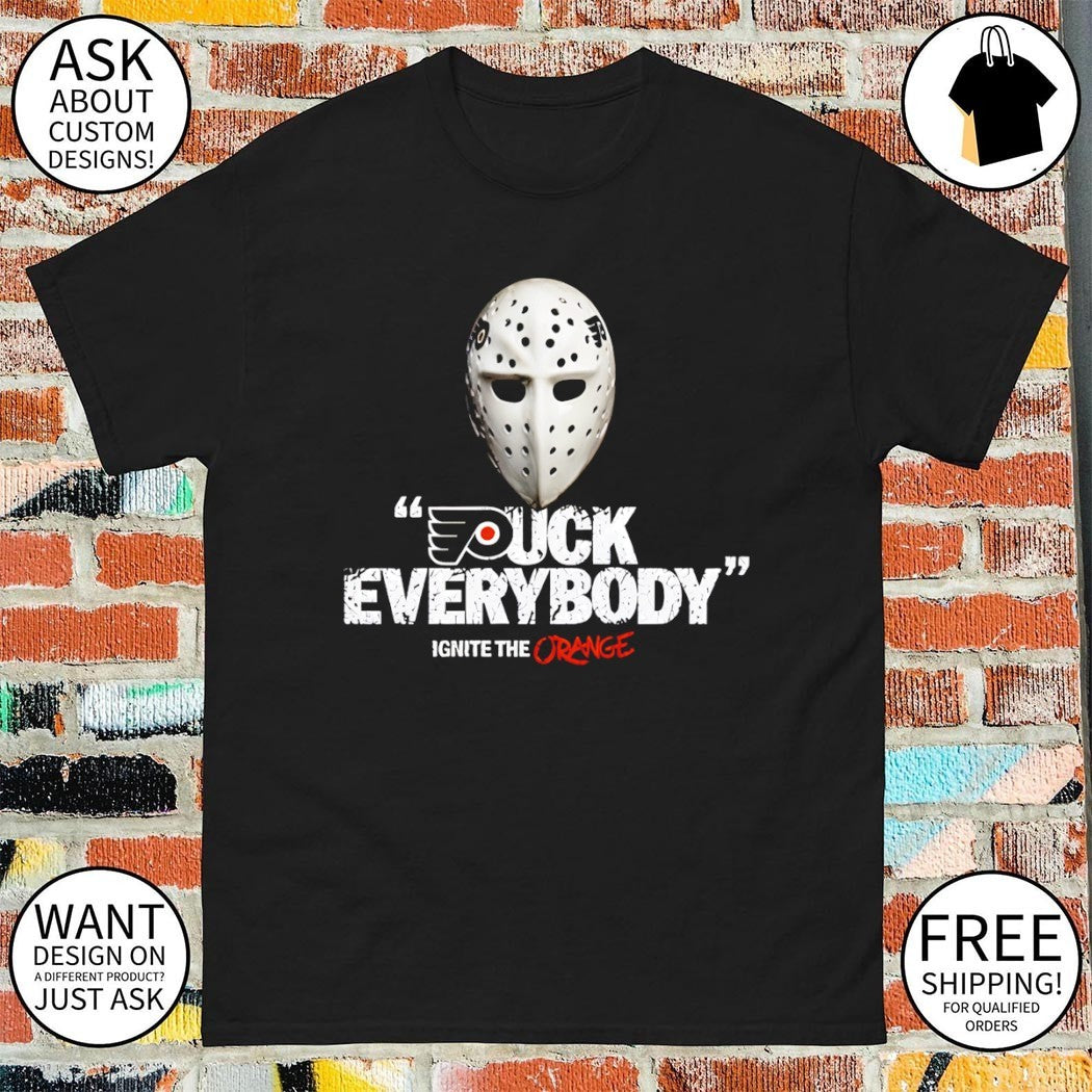 Mask Puck Everybody Ignite The Orange Philadelphia Flyers Hockey NHL 2026 logo shirt