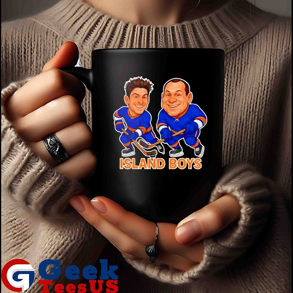 Mat Barzal and Bo Horvat Island Boys Hockey caricatures shirt