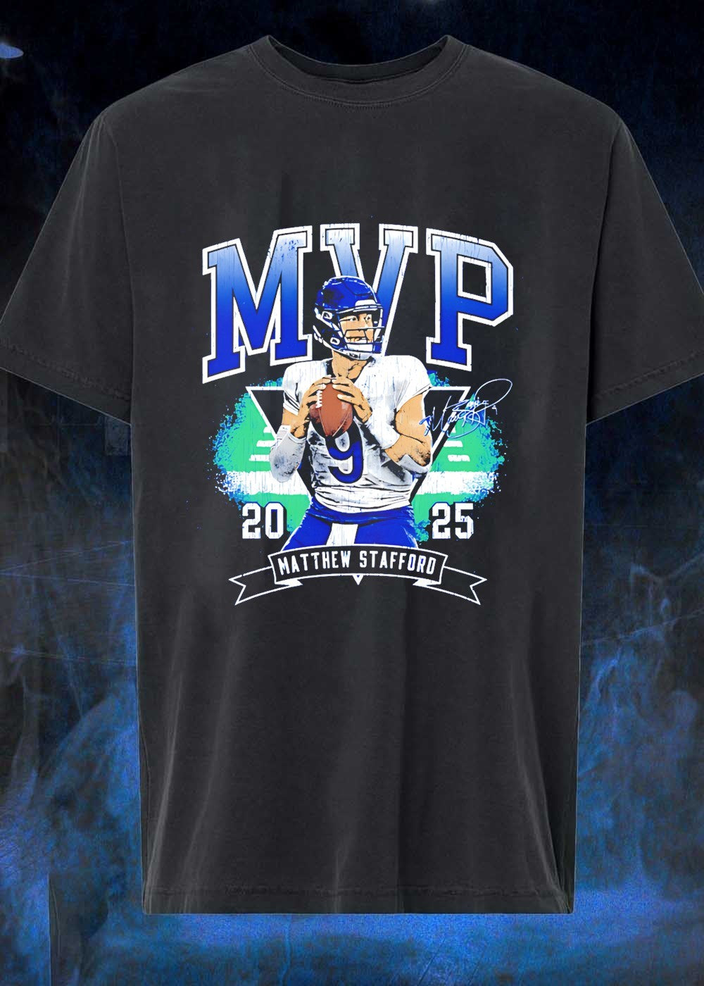 Matthew Stafford Throwing Football MVP 20 25 Shirt