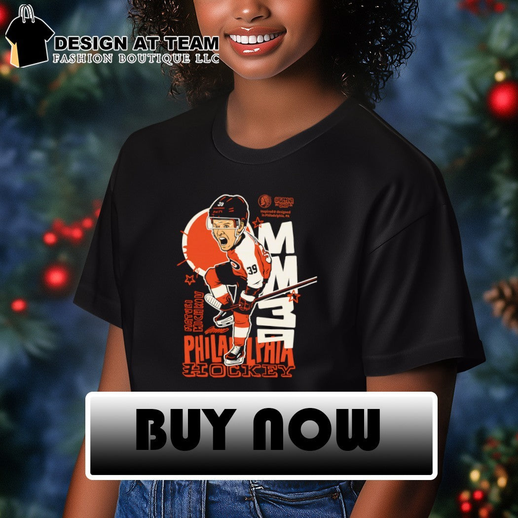 Matvei Michkov 39 Philadelphia Flyers Hockey Player cartoon shirt