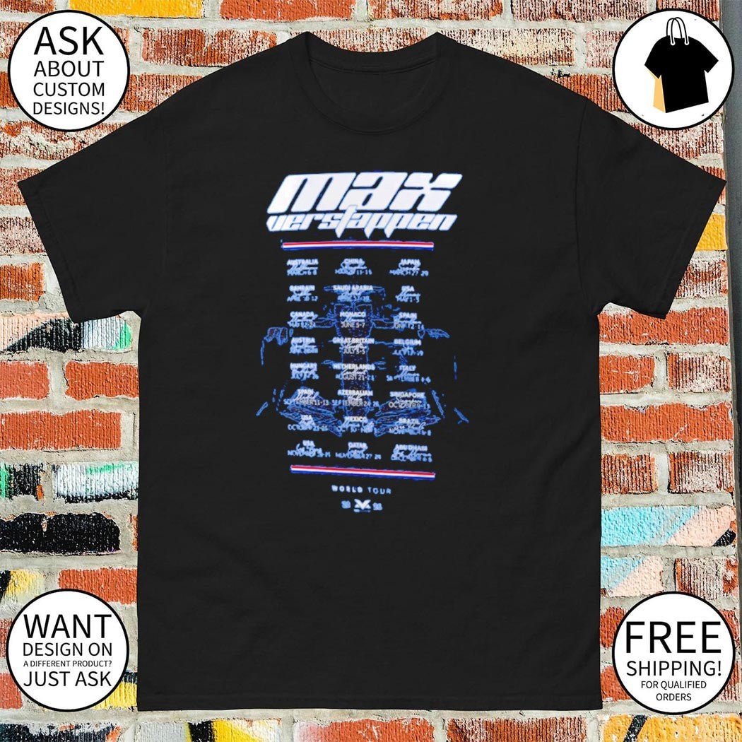 Max Verstappen 2026 World Tour MV3 shirt