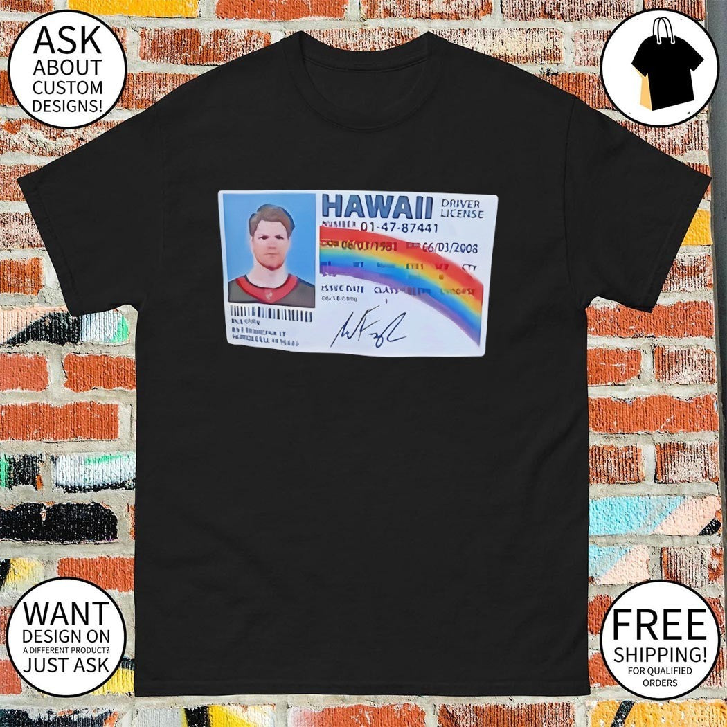 McLovin’ Warren Foegele Ottawa Senators Hawaii Driver License shirt