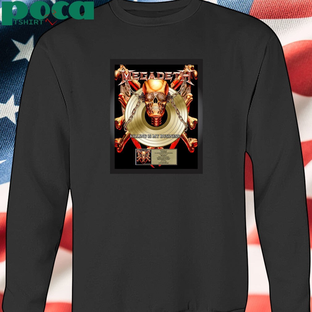 Megadeth Killing Is My Business 40th Anniversary Plaque Poster shirt