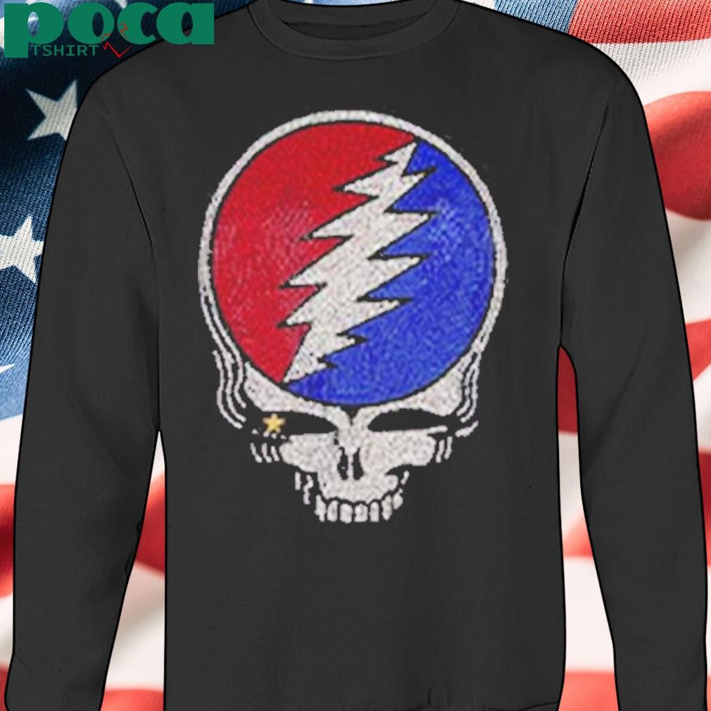 Meghan Fabulous Grateful Dead Rhinestone Stealie Relaxed Two Sides Unisex T-Shirt