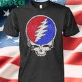 Meghan Fabulous Grateful Dead Rhinestone Stealie Relaxed Two Sides Unisex T-Shirt