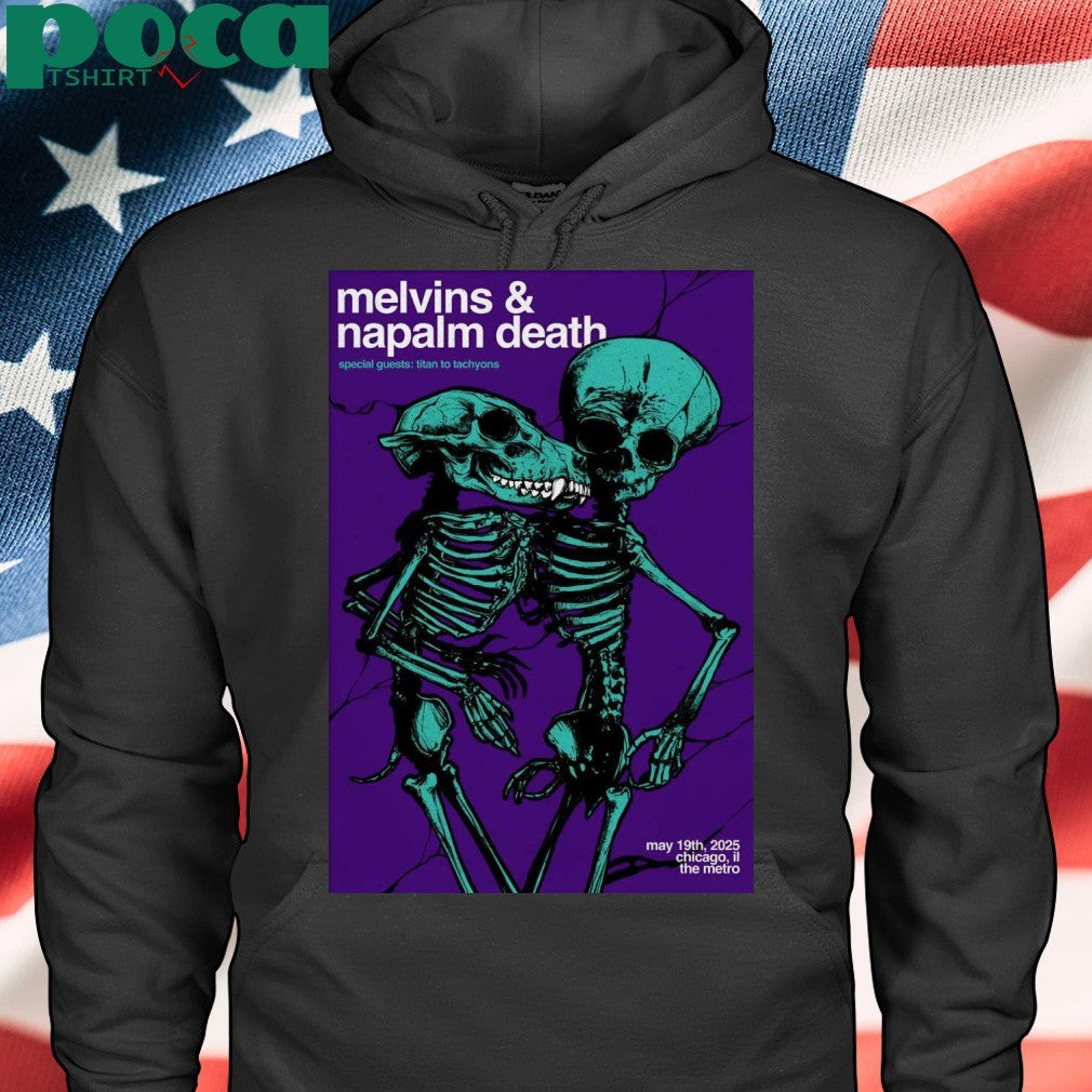 Melvins And Napalm Death At Metro On May 19 2025 Tour Poster shirt