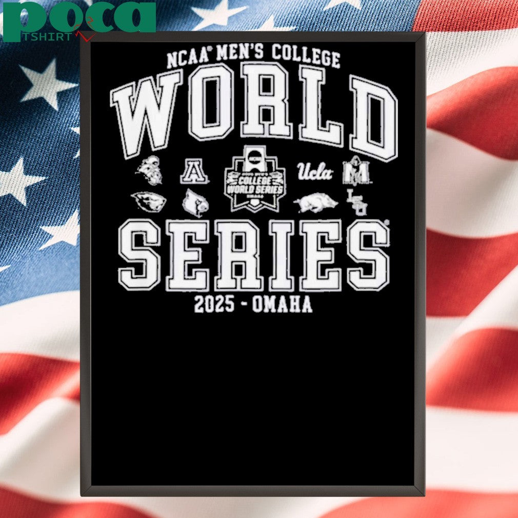 Men’s College World Series 2025 NCAA Baseball 8 Team Color Shirt