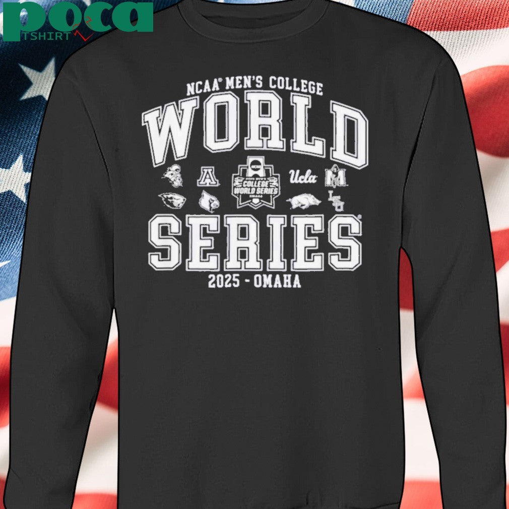 Men’s College World Series 2025 NCAA Baseball 8 Team Color Shirt