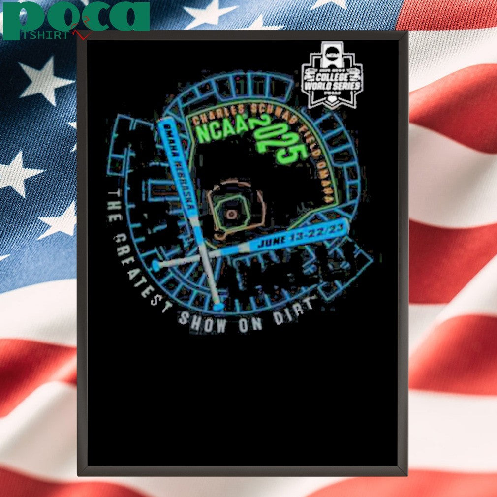 Men’s College World Series 2025 NCAA Baseball 8 Team Stadium Shirt
