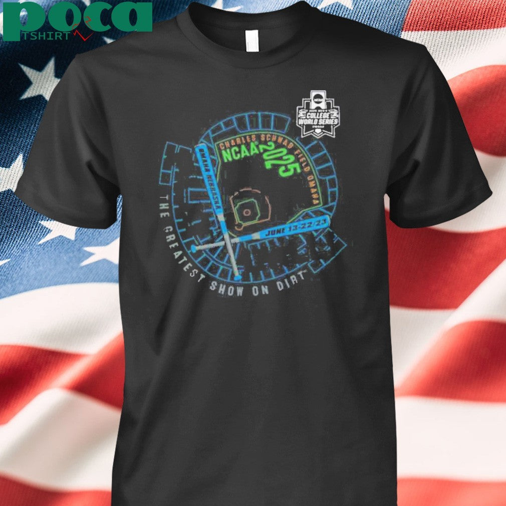Men’s College World Series 2025 NCAA Baseball 8 Team Stadium Shirt