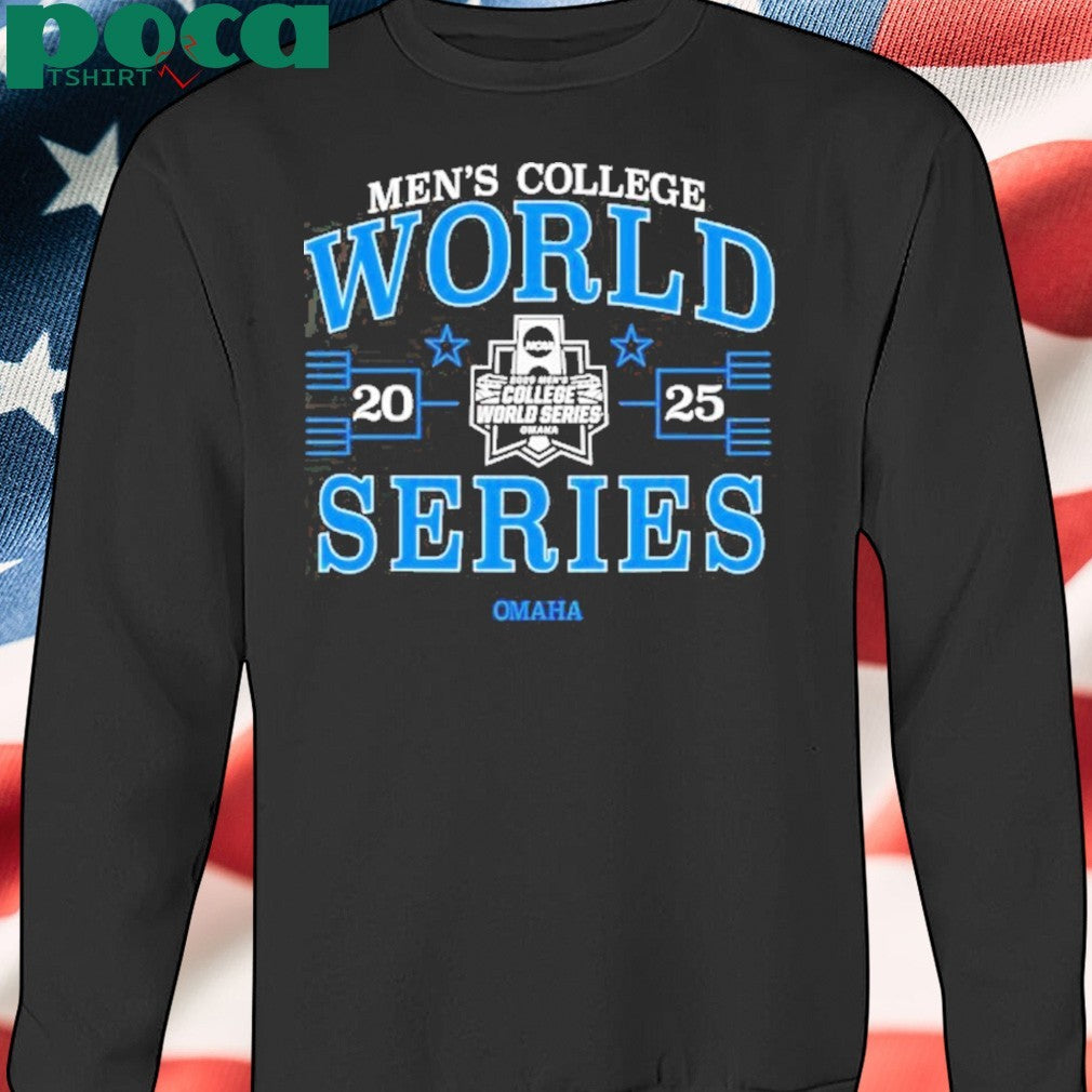 Men’s College World Series 2025 NCAA Baseball Bracket Navy Shirt
