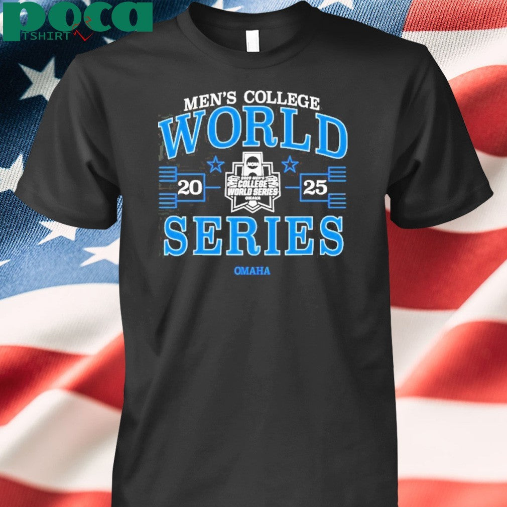 Men’s College World Series 2025 NCAA Baseball Bracket Navy Shirt