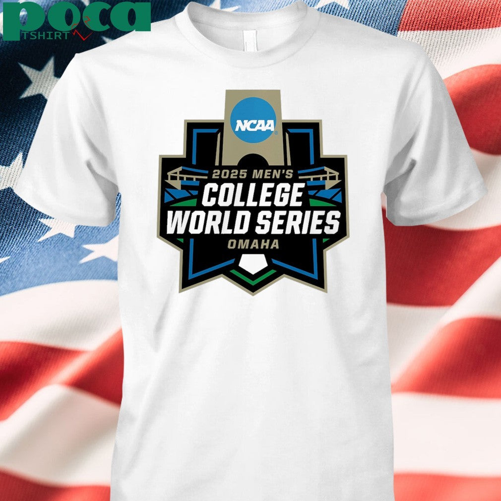 Men’s White 2025 NCAA Baseball Selection Show Omaha T-Shirt
